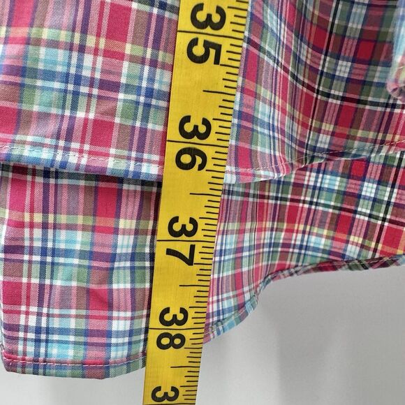 Polo Ralph Lauren Mens Shirt 3XLT Button Up Plaid Multicolor Pink Stretch NEW - Picture 10 of 12
